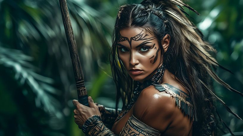 Fierce Warrior in the Jungle by Lisa Bovenlander
