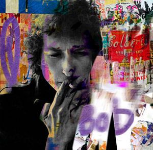 Bob Dylan Plakative Collage Urban - Pop Art  von Felix von Altersheim