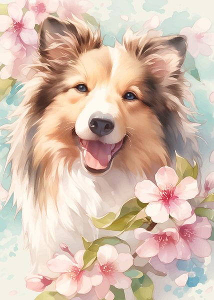 Shetland Sheepdog by MIROKKU