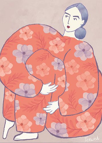 TW living - Artprint - sitting Sofia