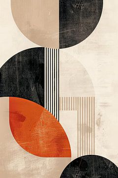 Geometrische harmonieën in kleur van Poster Art Shop