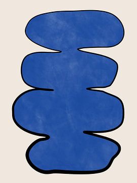 Blauwe Enigma Vorm van Elena Ristova