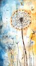 Watercolour Dandelions by ByNoukk thumbnail