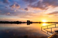 Sunset Vreugderijkerwaard ~Zwolle by Marjon Tigchelaar thumbnail