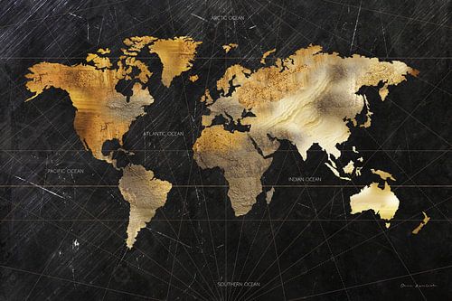 Dramatic World Map, Omar Escalante