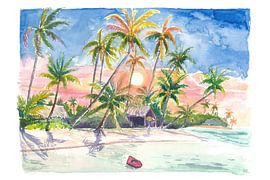 Polynesia Beach Tranquility in Moorea Serene Shores von Markus Bleichner