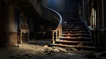 Orphaned steps: traces of the past in an abandoned villa by Peter Balan