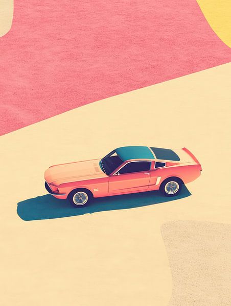 Retro Mustang Traum von Franka Poulain
