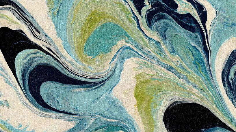 Currents of blue by Vlindertuin-Art