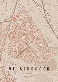 Lageplan von Velserbroek von Stef van Campen