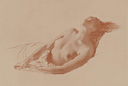 Mihály Zichy - Female Nude