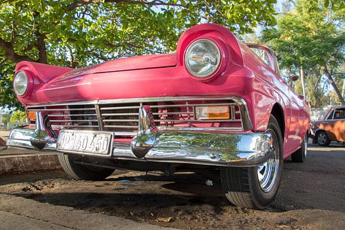 Roze oldtimer