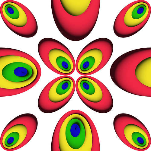 Vibrant Psychedelic Kaleidoscope Mandala