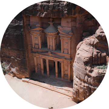 De Historische Stad Petra in Jordanië III van fromkevin