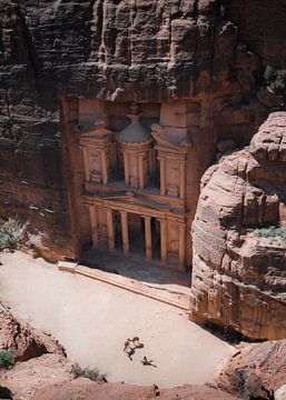 De Historische Stad Petra in Jordanië III van fromkevin