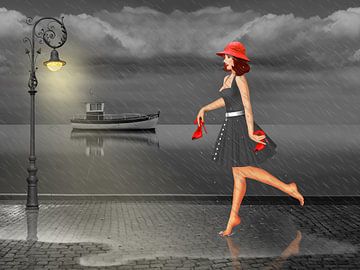 Dansen in de regen van Monika Jüngling