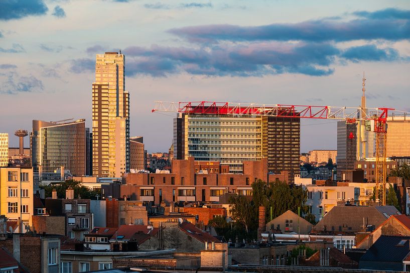 Residential city view over Brussels by Werner Lerooy