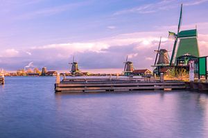 Molens en steigers Zaanse Schans Zaandam