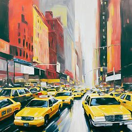 America Upper East Side Schilderij van ComfortQ