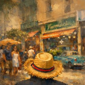 Le vendeur de rue sur Geert Van Baelen