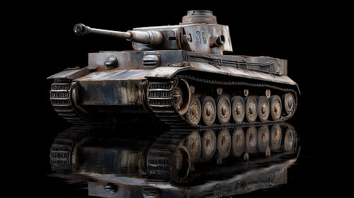 Rostiger Tank – künstlerisches Panorama