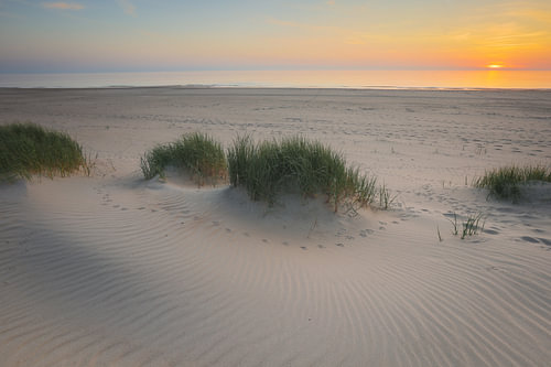 Sonnenuntergang am Strand bei Callantsoog