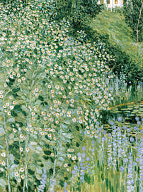 Fleurs sauvages au bord de l'eau sur Cats & Dotz