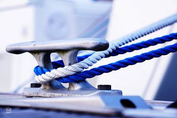 Jetty with boat frog for docking in the harbour. by Sailographic Paula