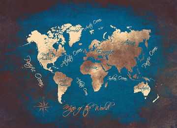 World map 21 #map #worldmap van JBJart Justyna Jaszke