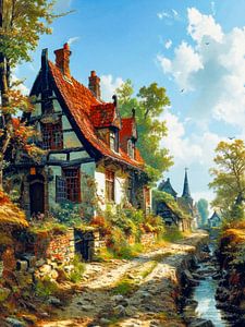 Ländliche Idylle am Dorfgraben