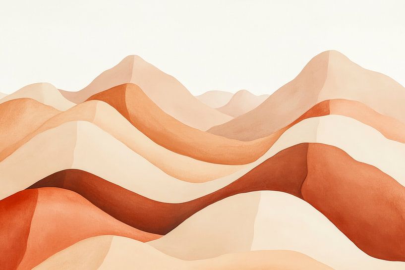 Gentle waves of the desert dunes by Poster Art Shop