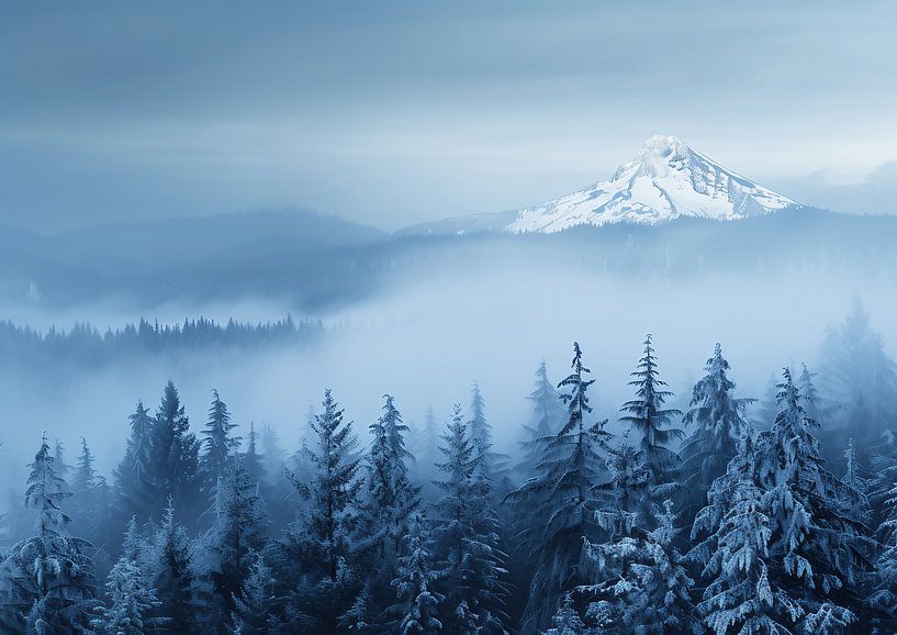 Geheimnisvolle Winterstille von fernlichtsicht