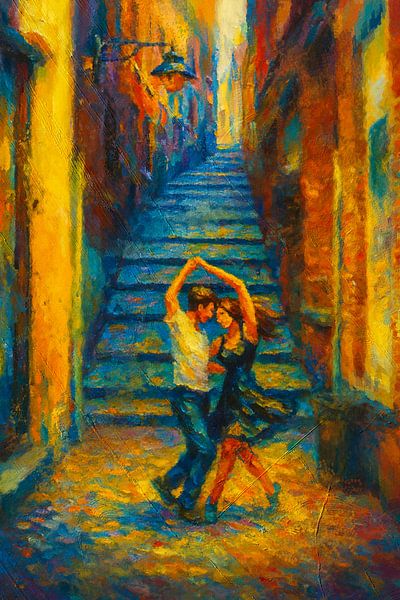 Danser au soleil du soir par Geert Van Baelen