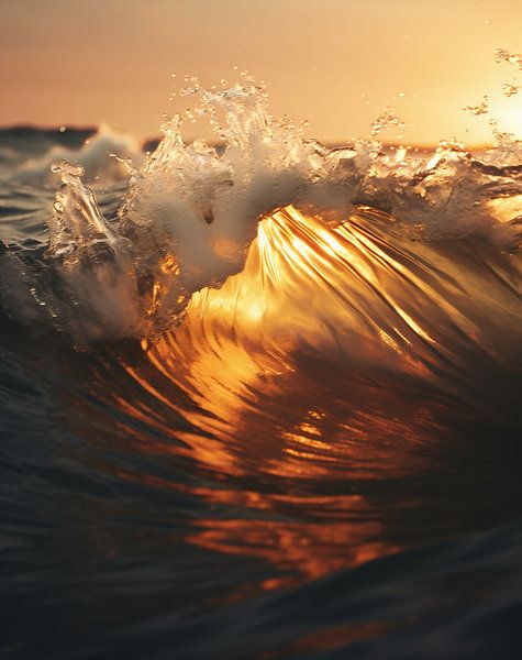 Schönheit des Ozeans von fernlichtsicht