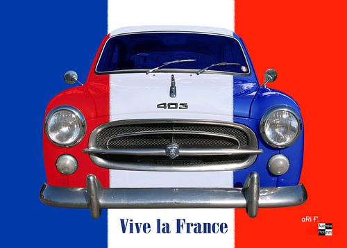 Peugeot 403 Vive la France
