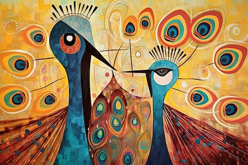 Malerei Bunter Pfau | Bunte Pracht zeigen