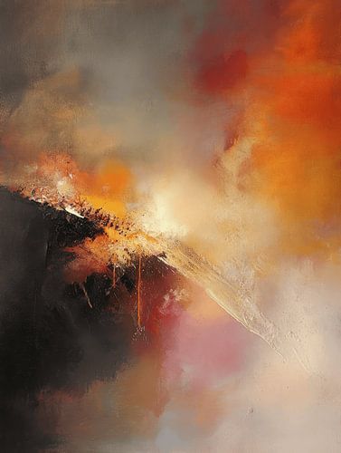 Modern abstract in warm colour tones by Studio Allee