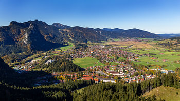 Oberammergau in Beieren, Duitsland