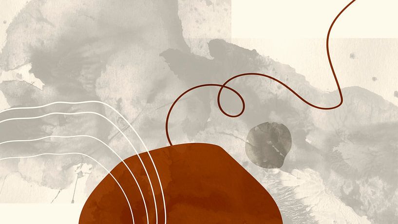 Mid Century circles by Mad Dog Art