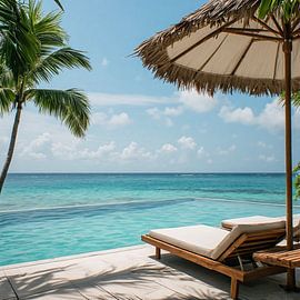 Ein tropisches Malediven-Insel-Urlaubsgefühl. von J.a Dijkstra