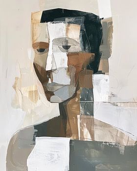 Abstract Portrait in Neutral Shades