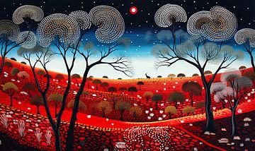 outback australië van Virgil Quinn - Decorative Arts