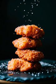 Knapperige kipnuggets in de zon van Poster Art Shop