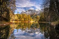 Herfst aan de Eibsee in Beieren van Achim Thomae thumbnail