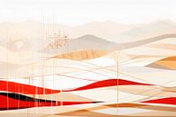 Geometrische kunst WINTER Droom van Melanie Viola thumbnail