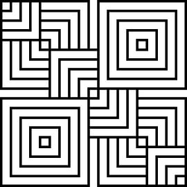 Overlapp | 2x2 | N=05 | L=1:3 | V=08 von Gerhard Haberern