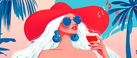 Summery elegance with cocktails and style by Poster Art Shop