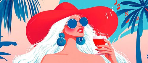 Sommerliche Eleganz mit Cocktail und Stil