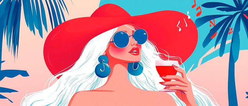Summery elegance with cocktails and style by Poster Art Shop