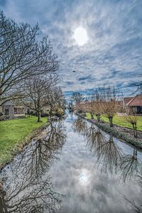 Slootje in het Friese dorpje Gaast